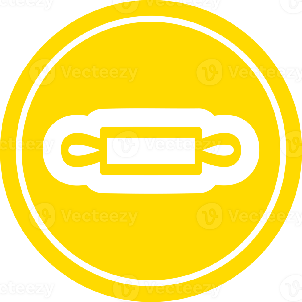 rolling pin circular icon symbol png