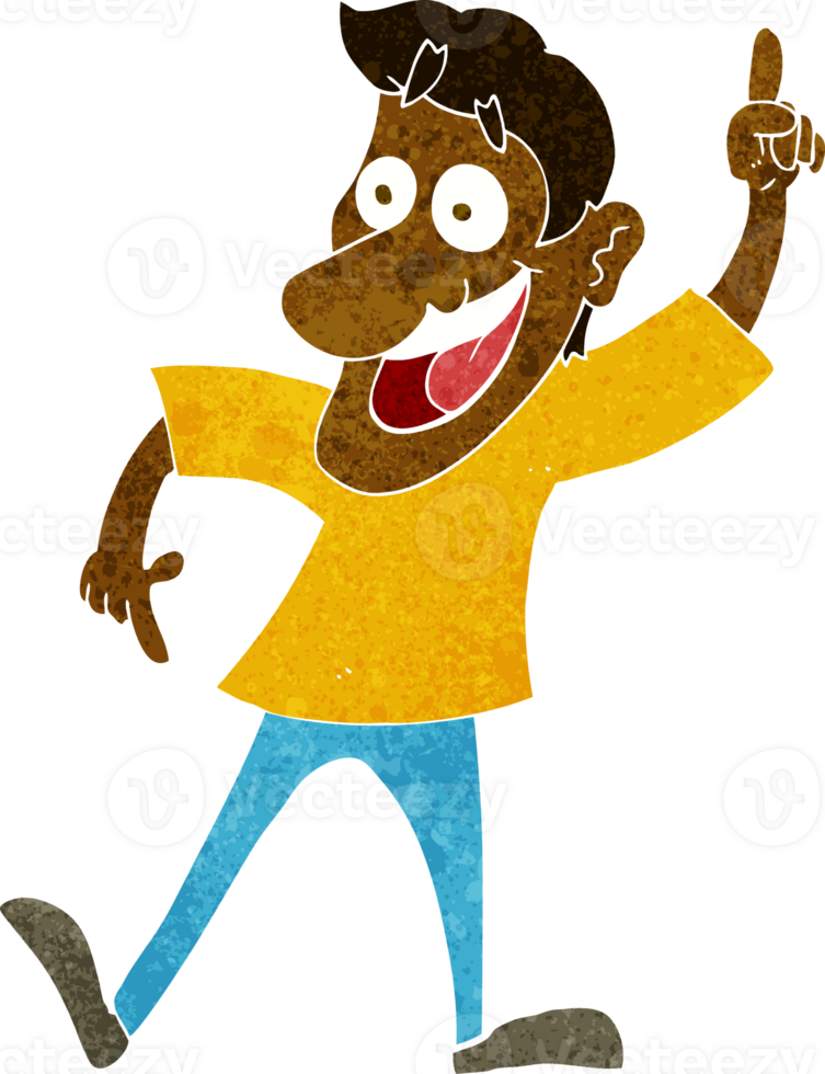 cartoon man with great idea png