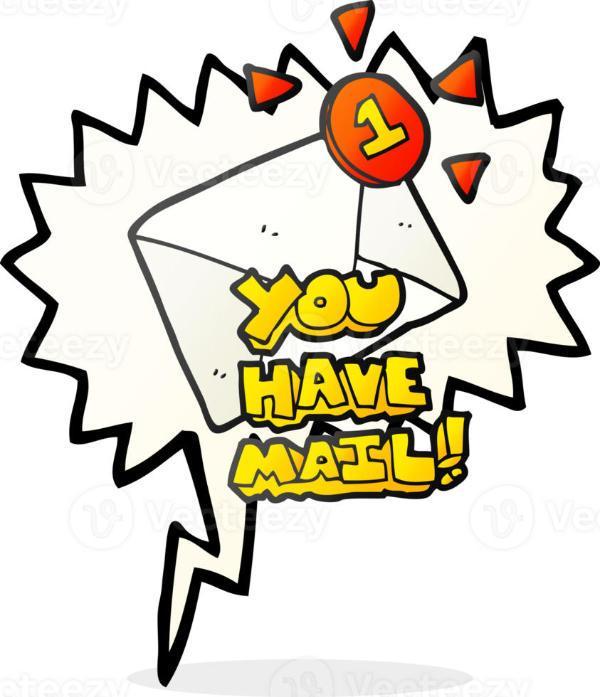 drawn speech bubble cartoon email png