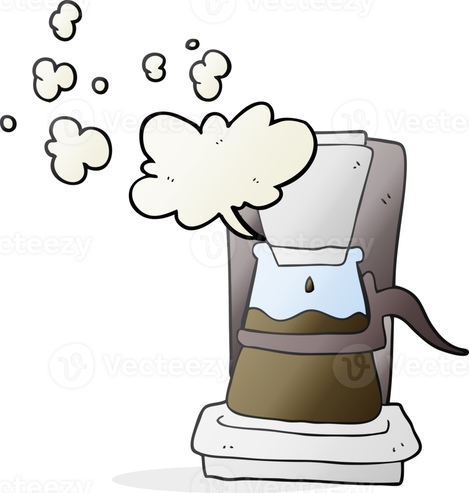 drawn cartoon drip filter coffee maker png