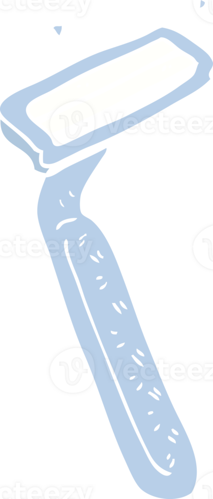 flat color illustration of razor png