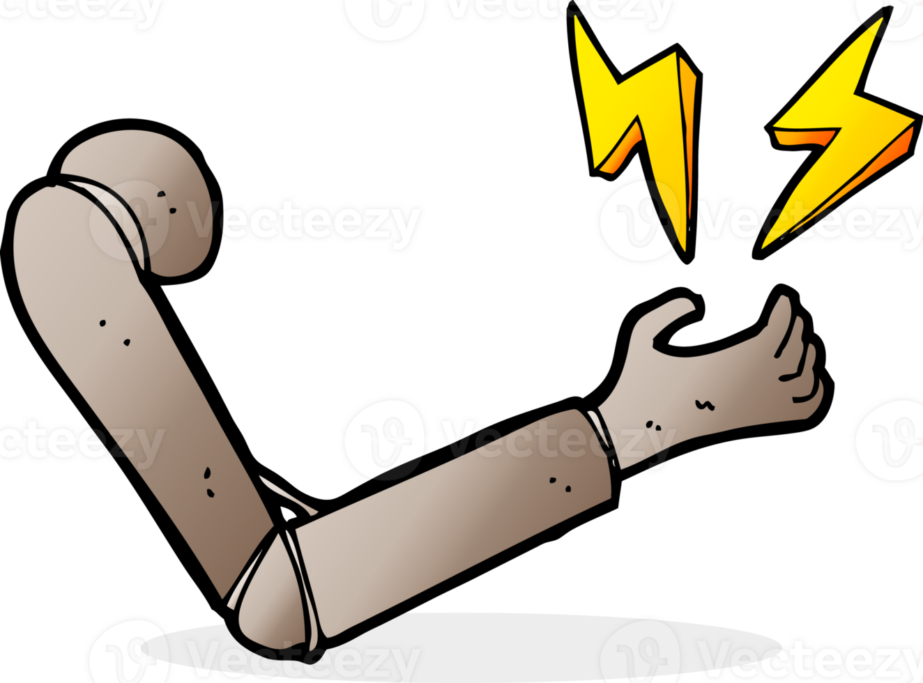 cartoon prosthetic arm png