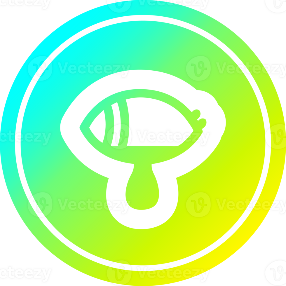 mystic eye crying blood circular icon with cool gradient finish png