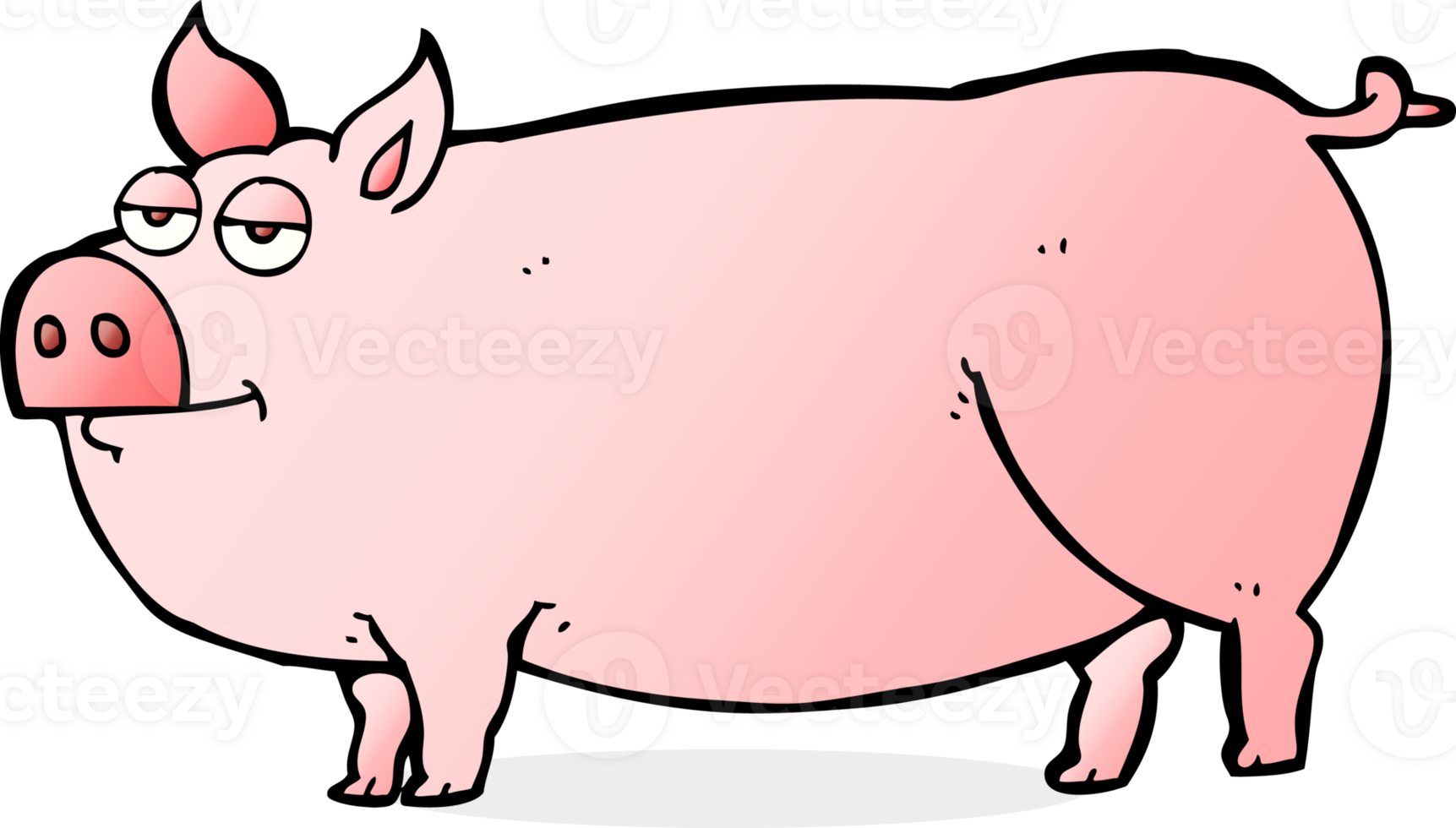 drawn cartoon huge pig png