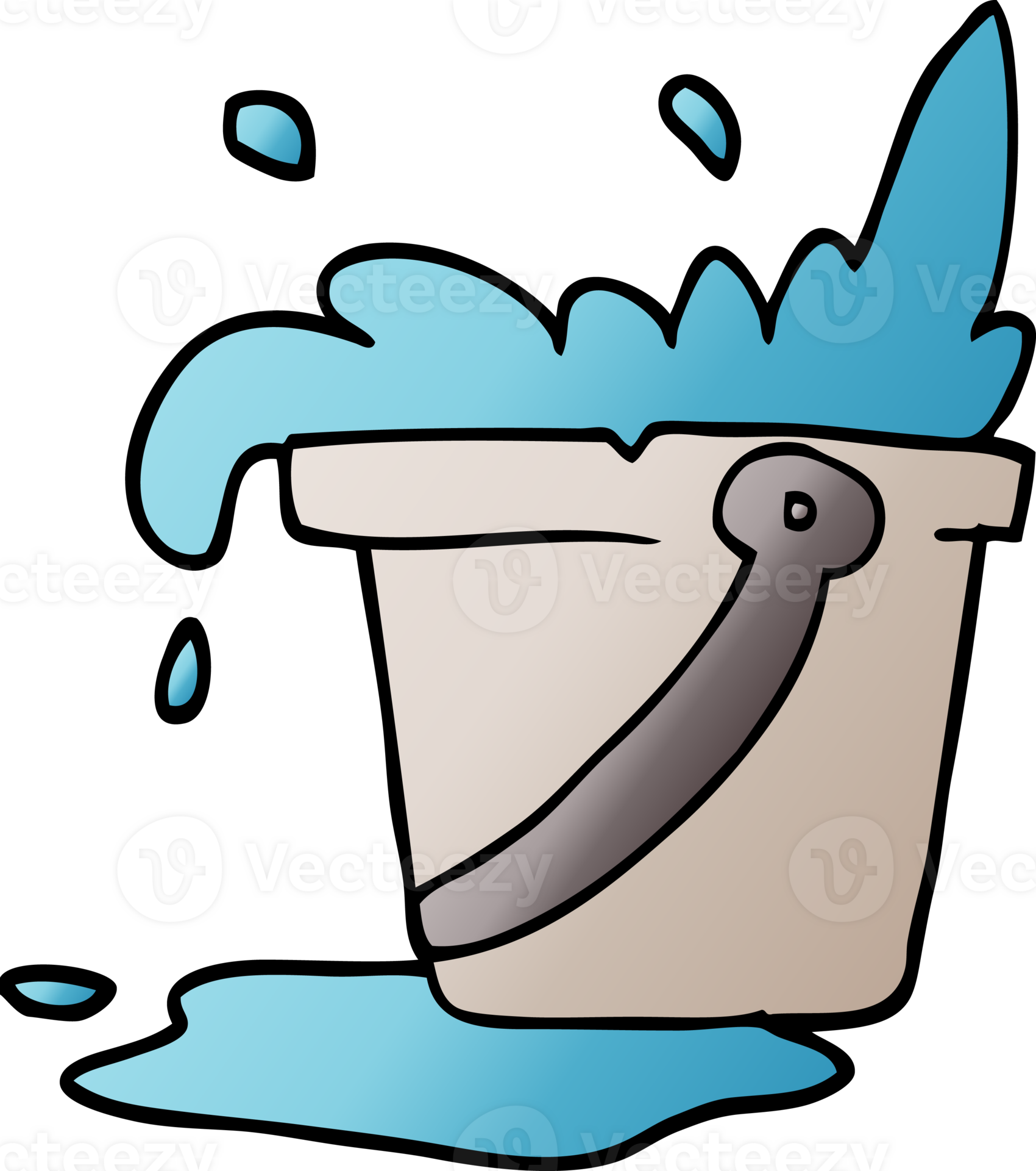 cartoon doodle bucket of water 45193623 PNG