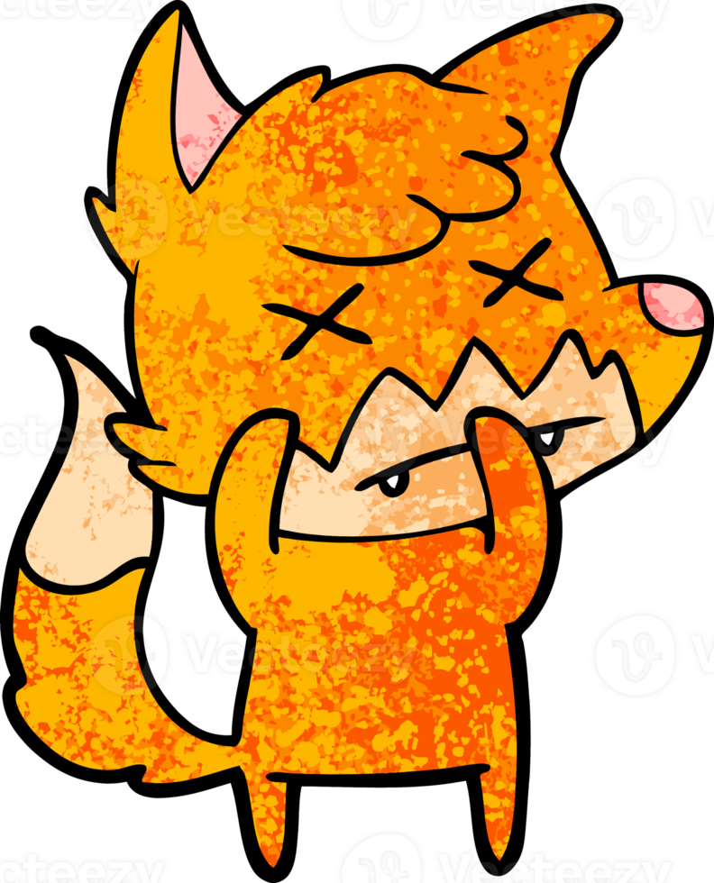 cartoon dead fox png