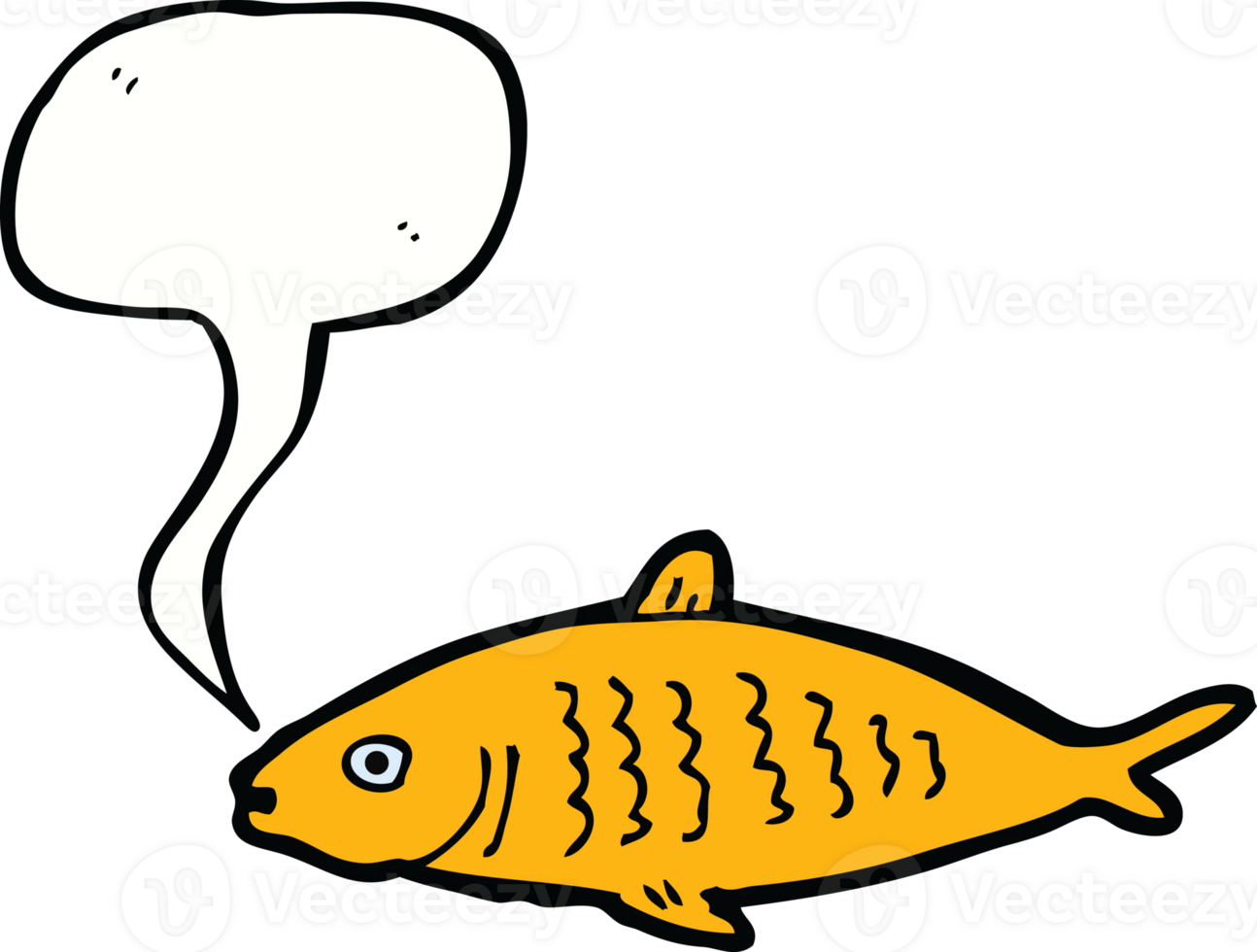 cartoon fish with speech bubble png