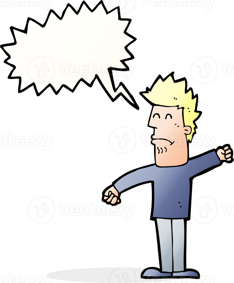 cartoon stressed man with speech bubble png