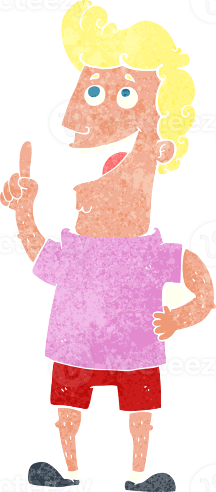 cartoon man with idea png