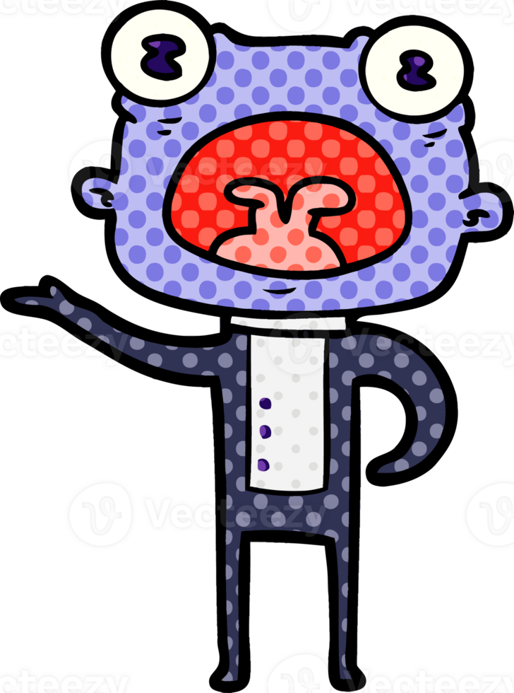 cartoon weird alien communicating png