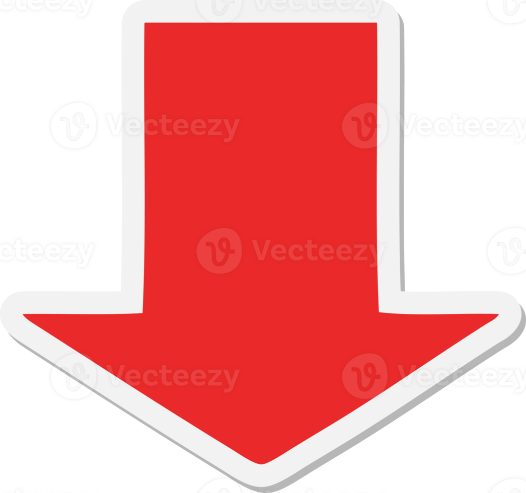 pointing arrow cartoon sticker png