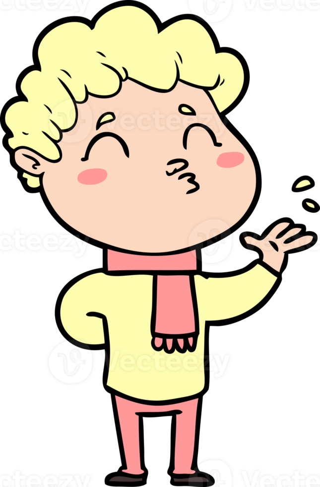 cartoon man pouting png
