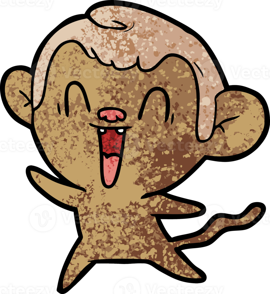 cartoon laughing monkey png
