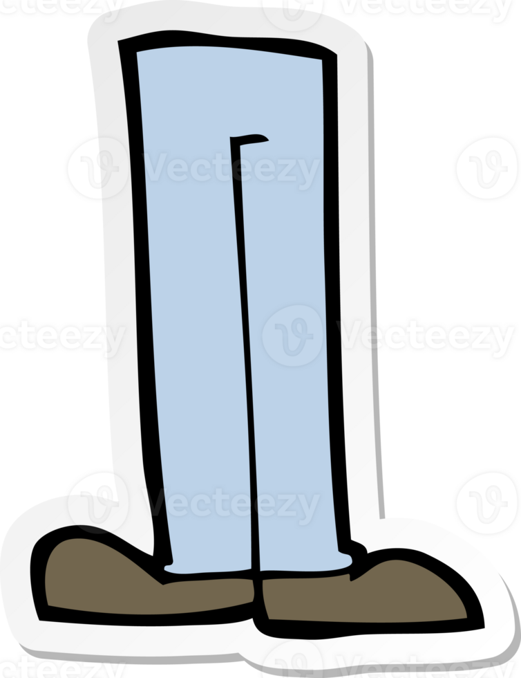 sticker of a cartoon legs png