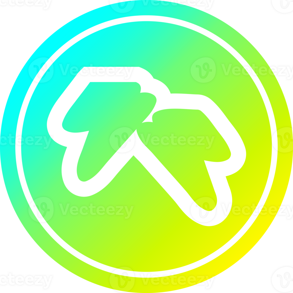 lightning bolts circular icon with cool gradient finish png
