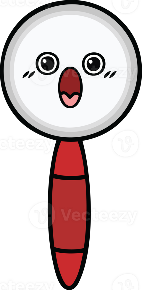 cute cartoon of a magnifying glass png