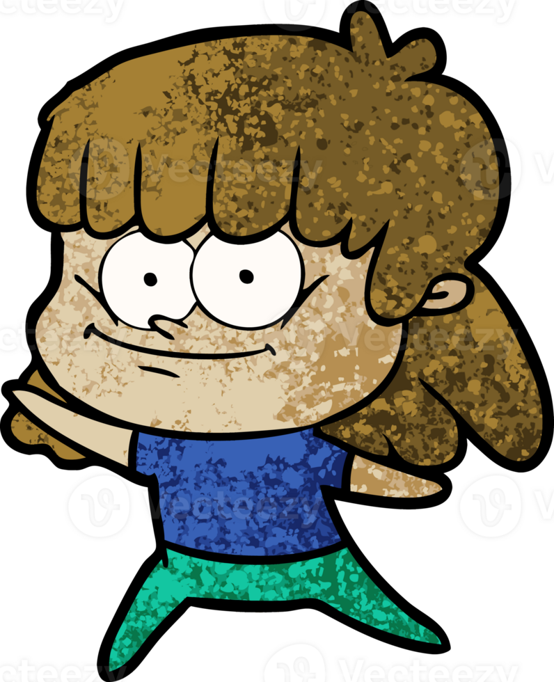 cartoon smiling woman png