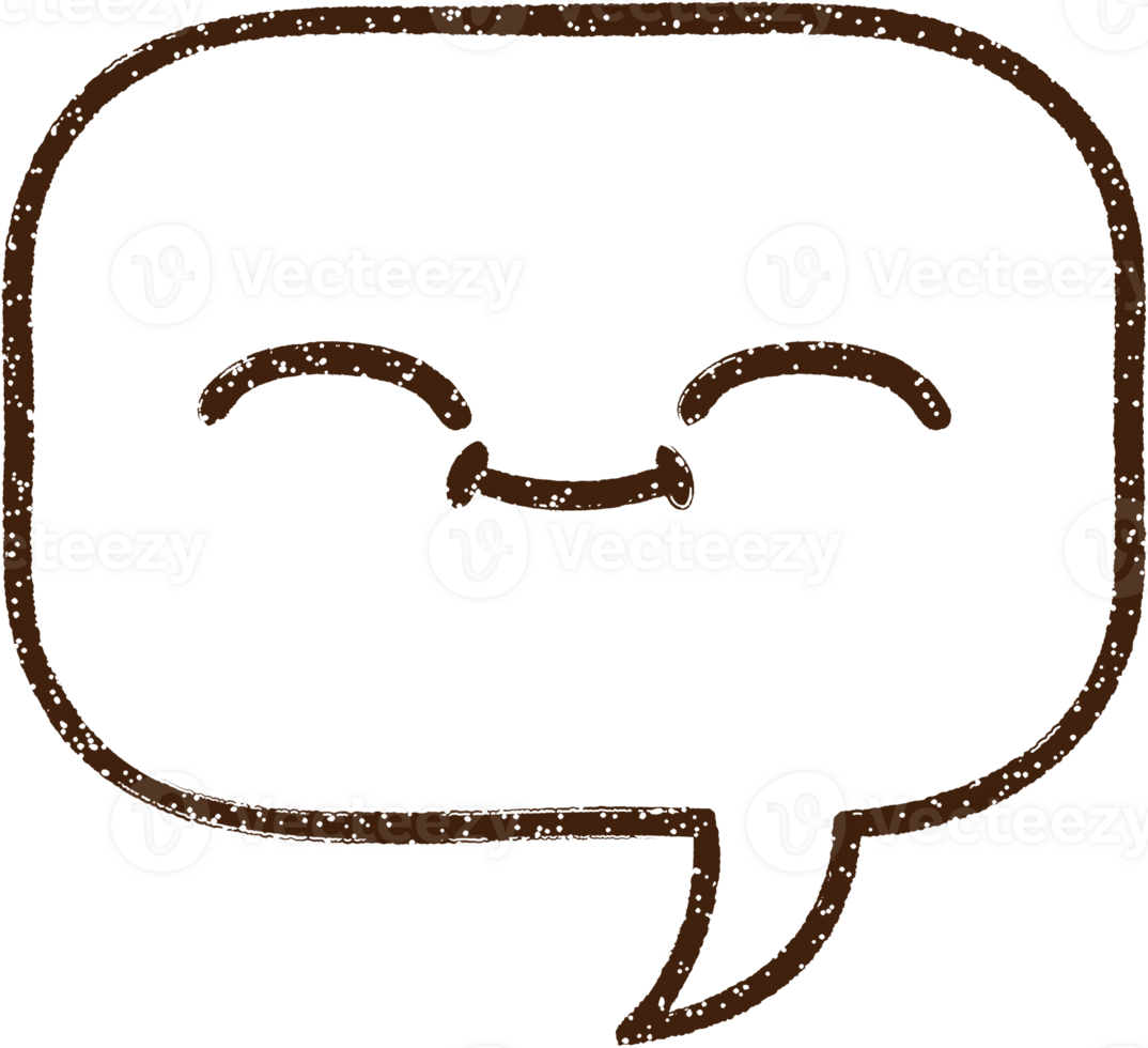 Speech Bubble Charcoal Drawing png