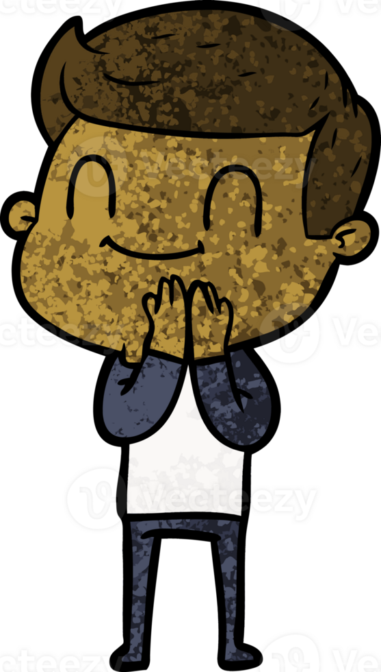 cartoon friendly man png