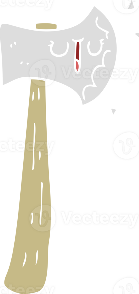 flat color style cartoon axe png