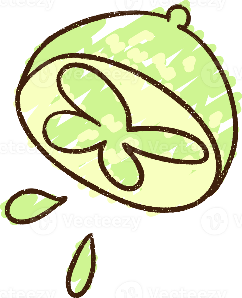 Lime Chalk Drawing png