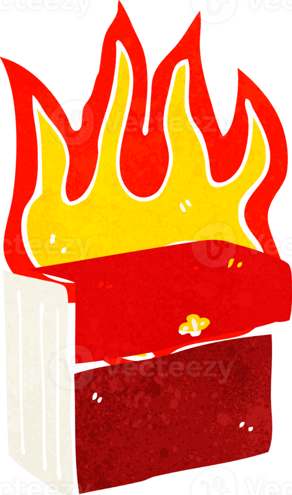 cartoon burning business files png