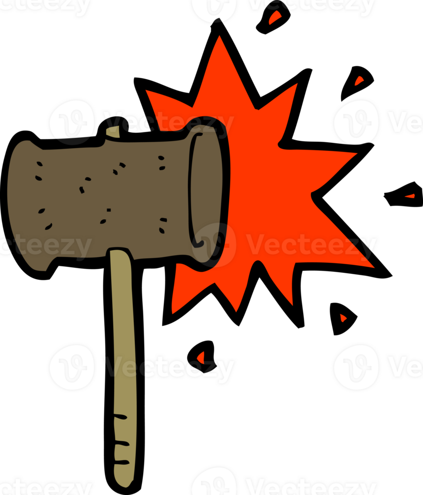 cartoon banging gavel png