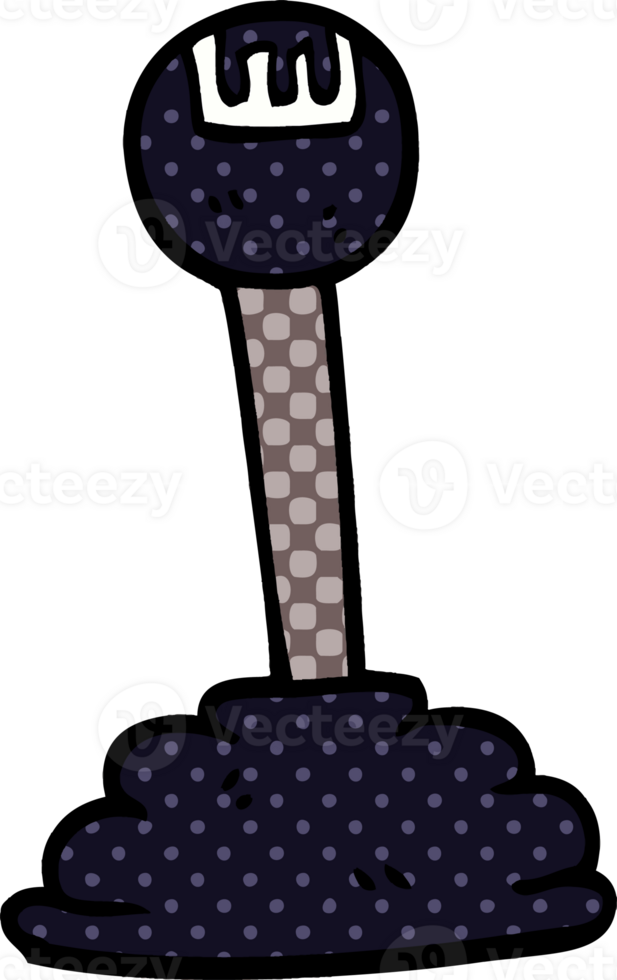 cartoon doodle gear stick png
