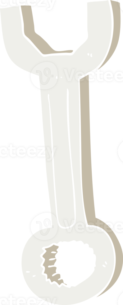 flat color illustration of spanner png