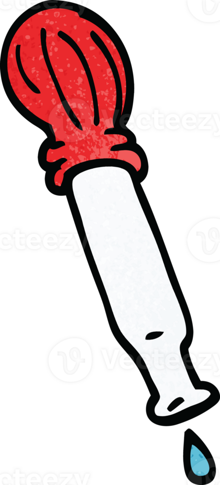 cartoon doodle dripping pipette png