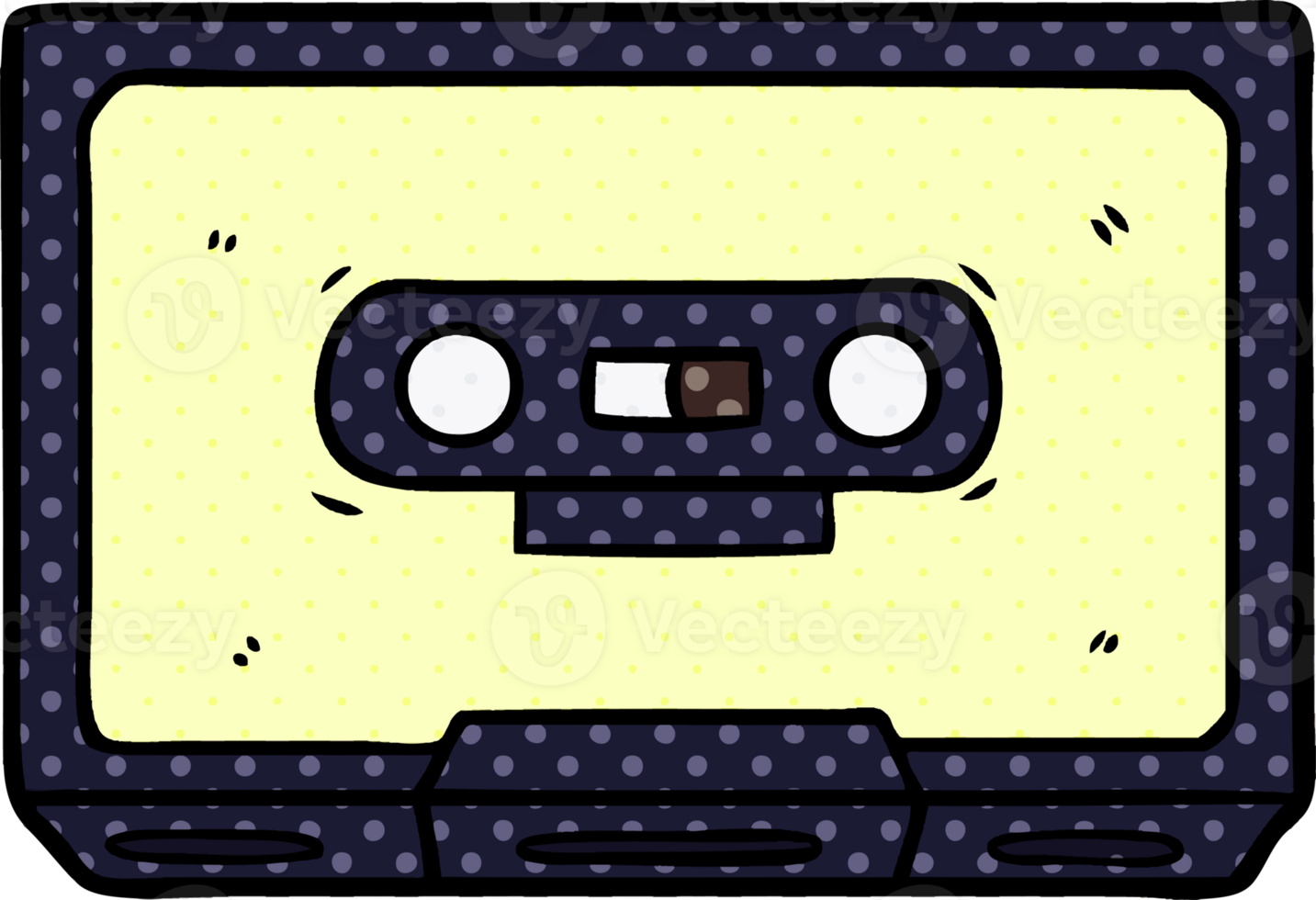 cartoon old cassette tape png