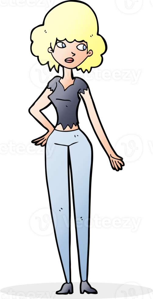 cartoon pretty woman png