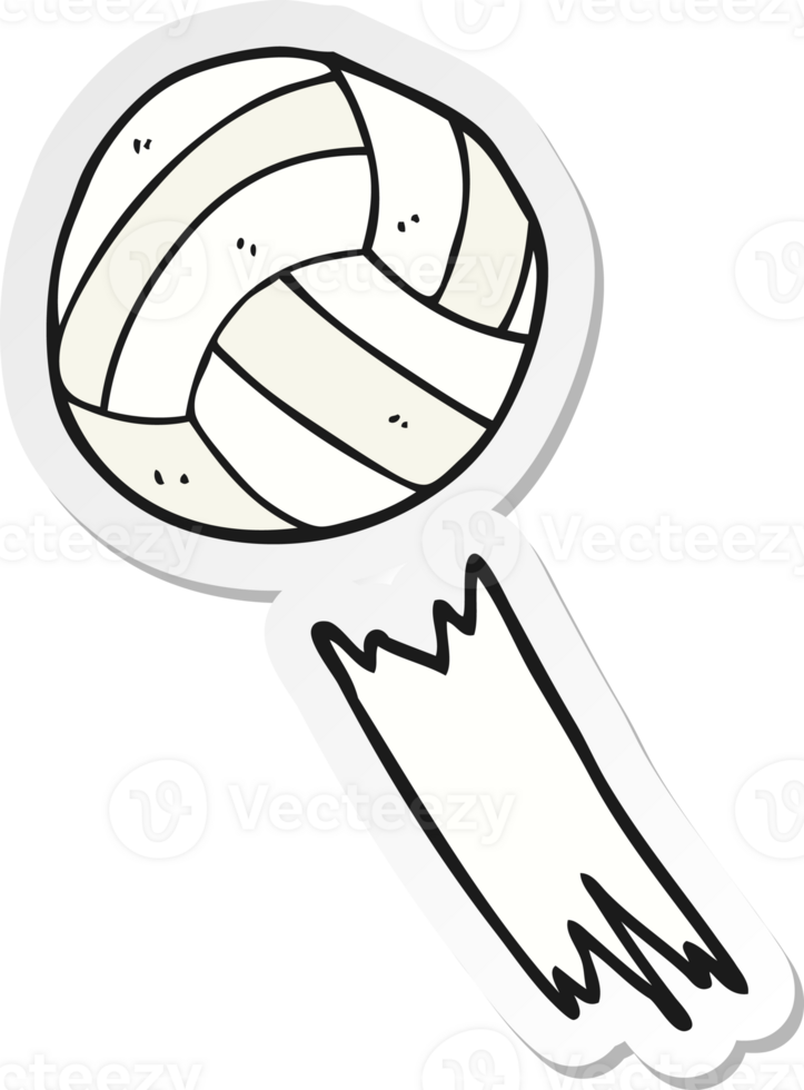 sticker of a cartoon soccer ball png
