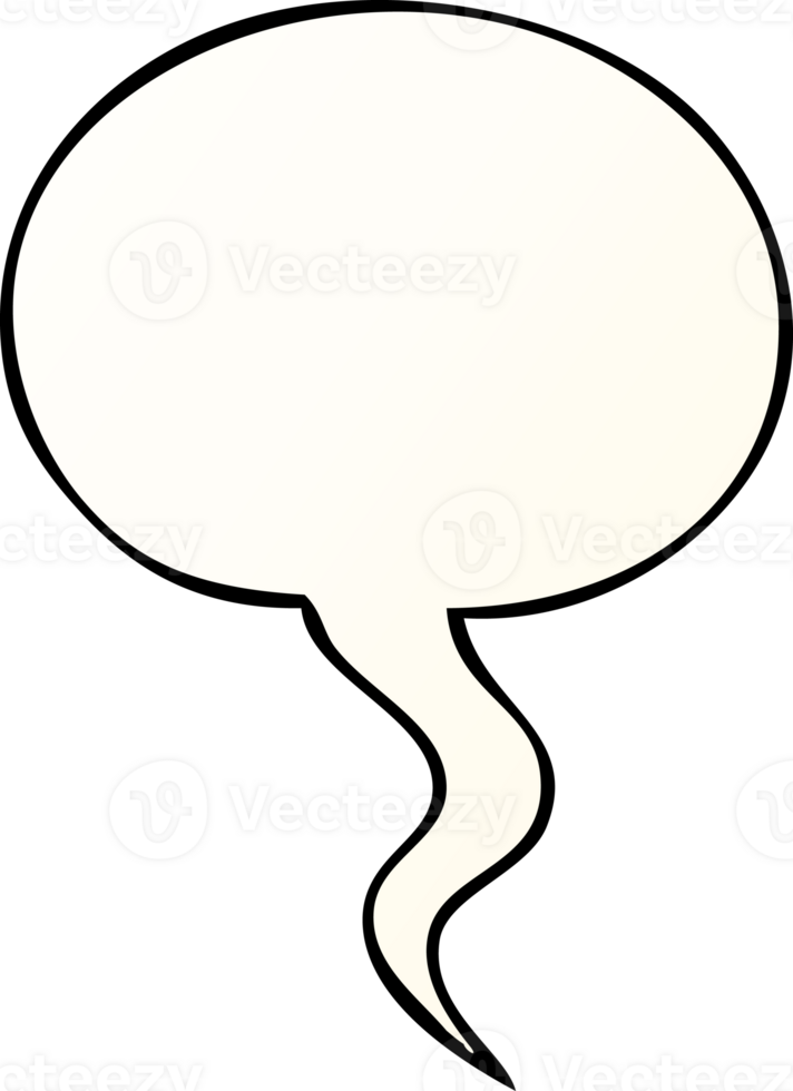cartoon speech bubble in smooth gradient style with speech bubble in smooth gradient style png