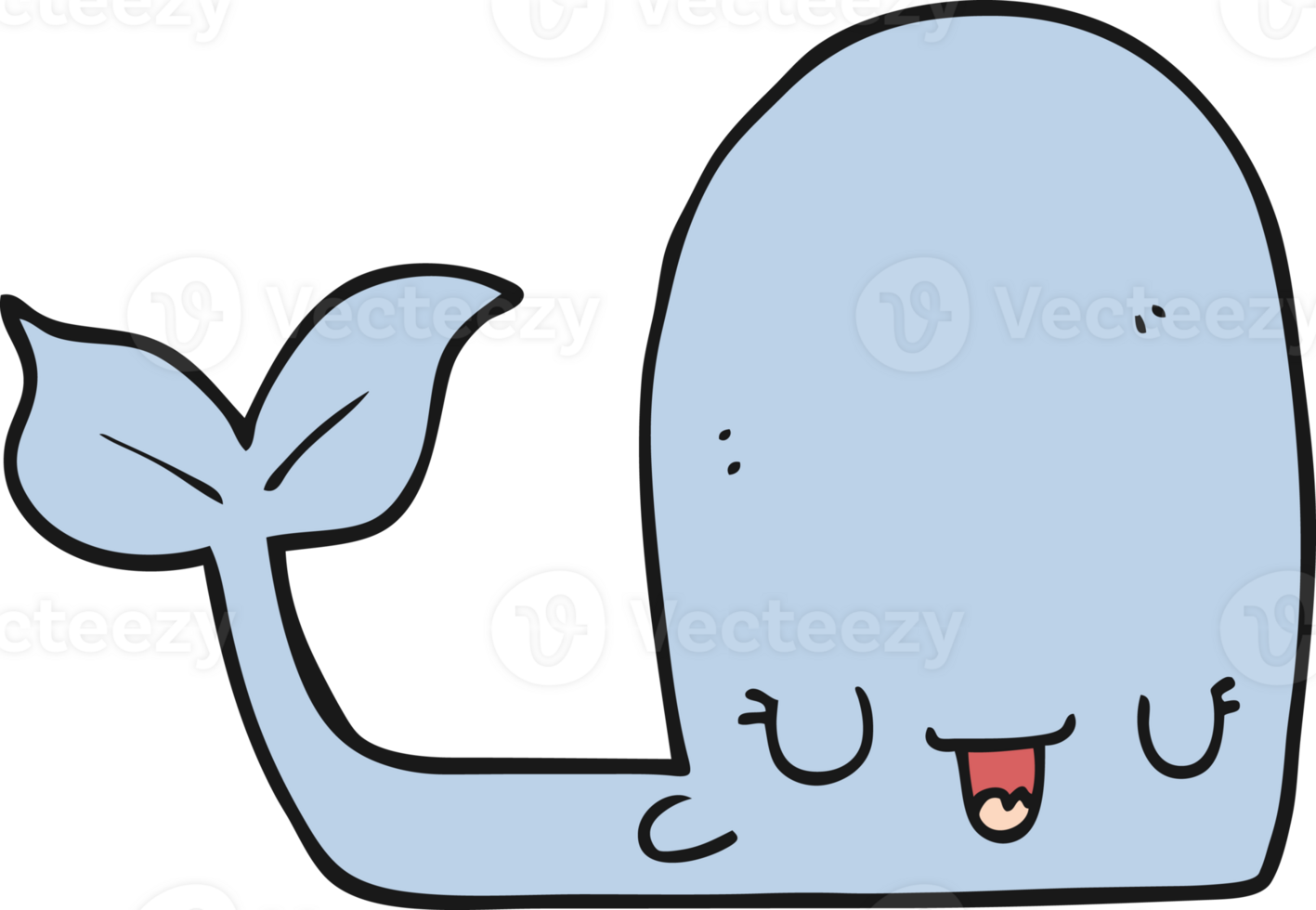 cartoon happy whale png