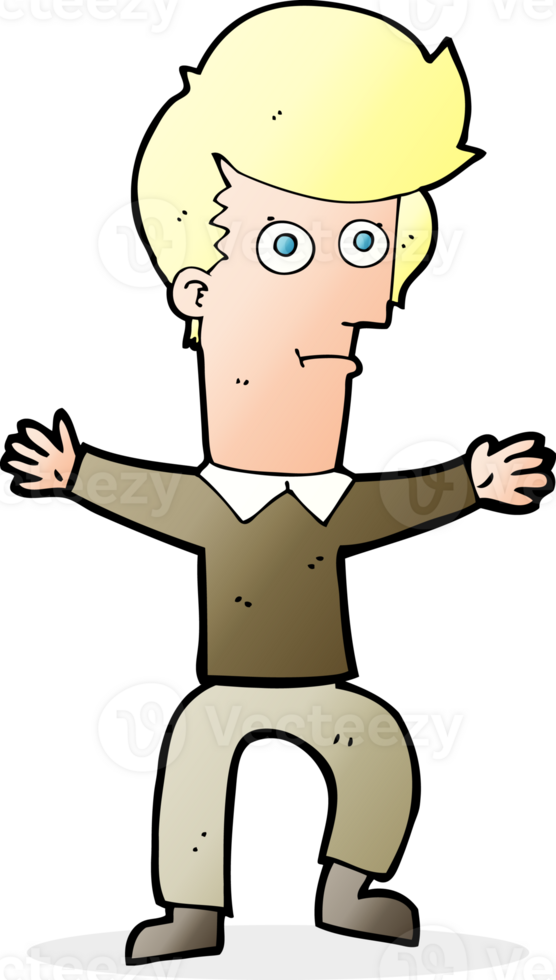 cartoon startled man png