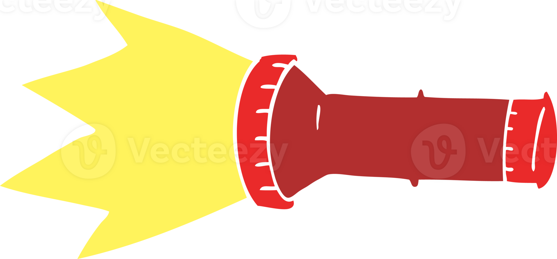 cartoon doodle electric torch png