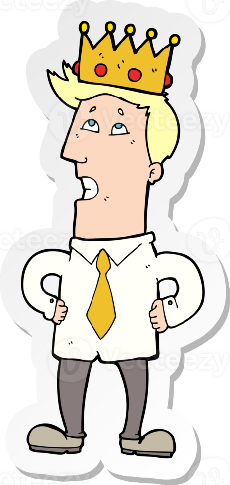 sticker of a cartoon prince png