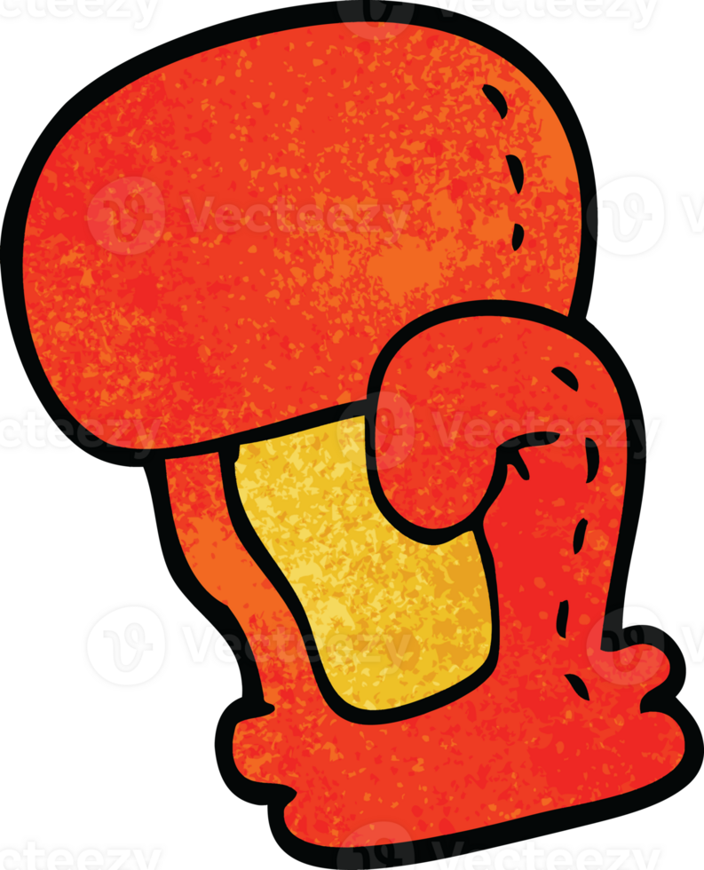 cartoon doodle boxing glove png