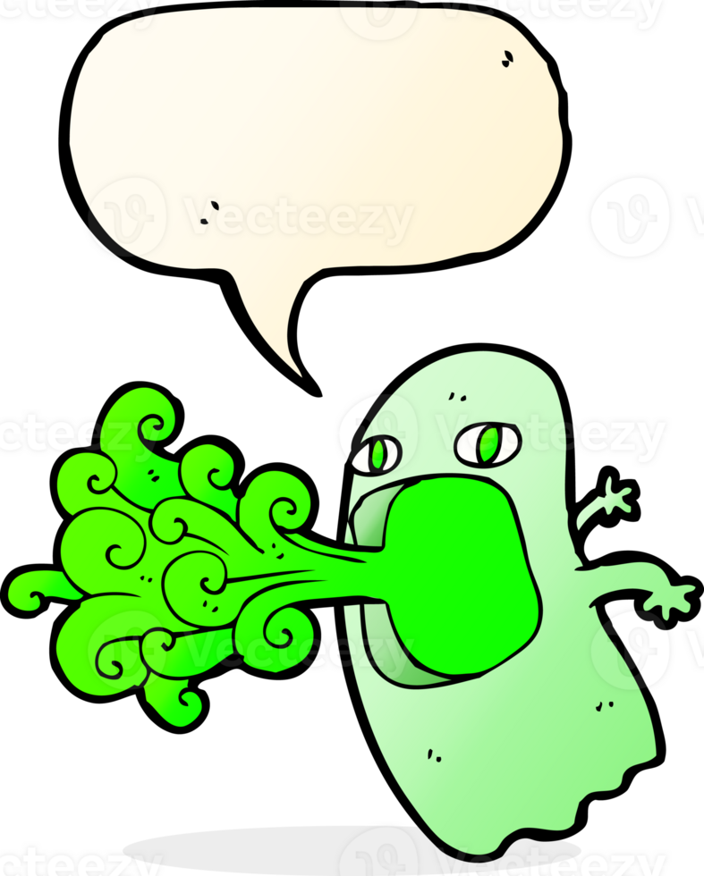 funny cartoon ghost with speech bubble png