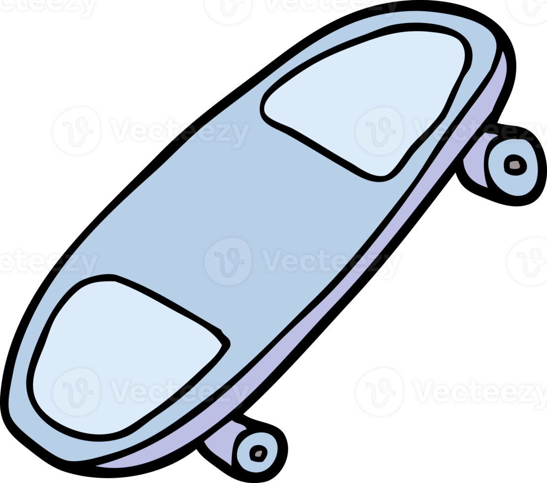 cartoon doodle skate board png