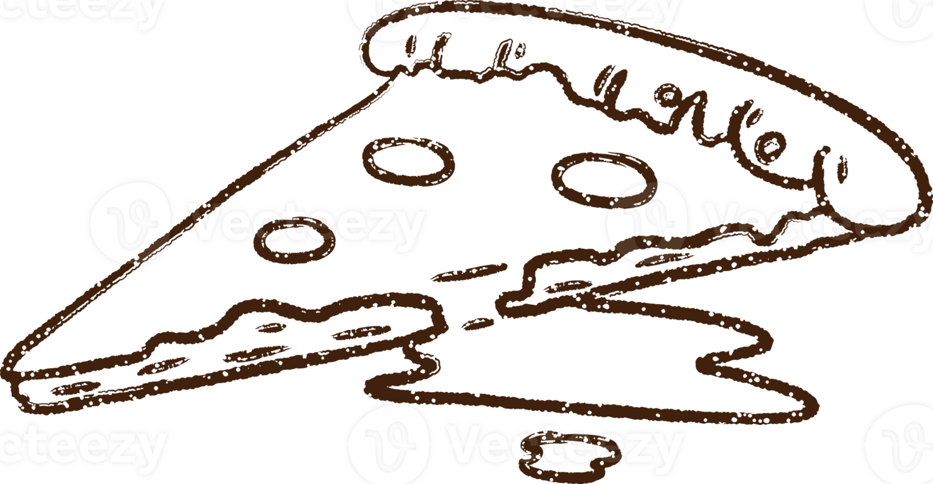 Pizza Slice Charcoal Drawing png