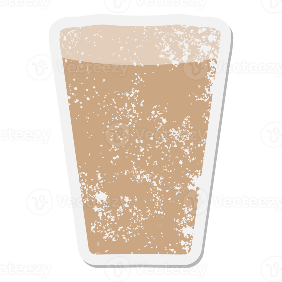 glass of beer grunge sticker png