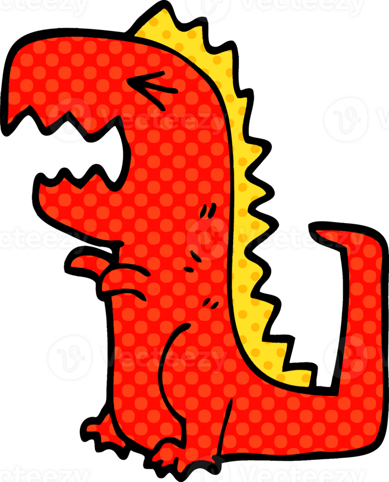 cartoon doodle roaring t rex png