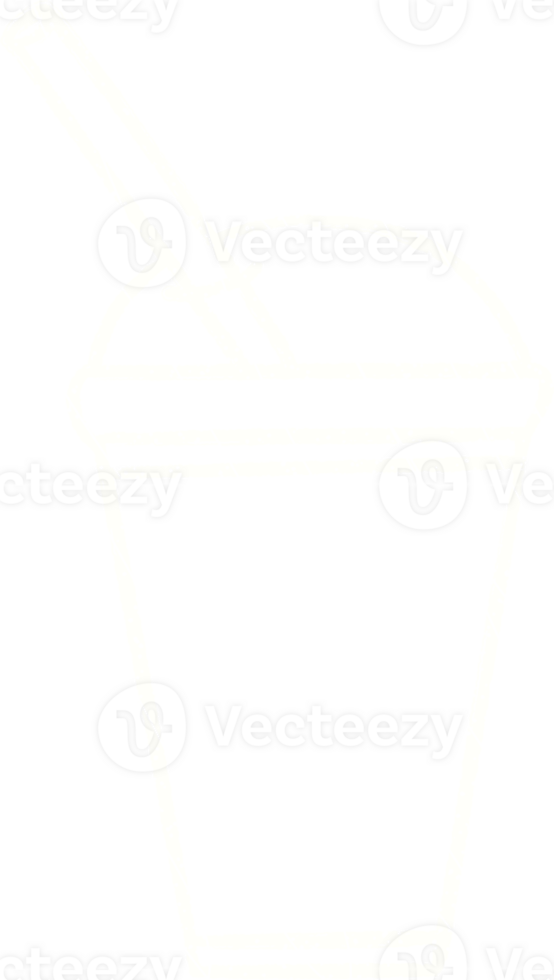 Iced Coffee Chalk Drawing png