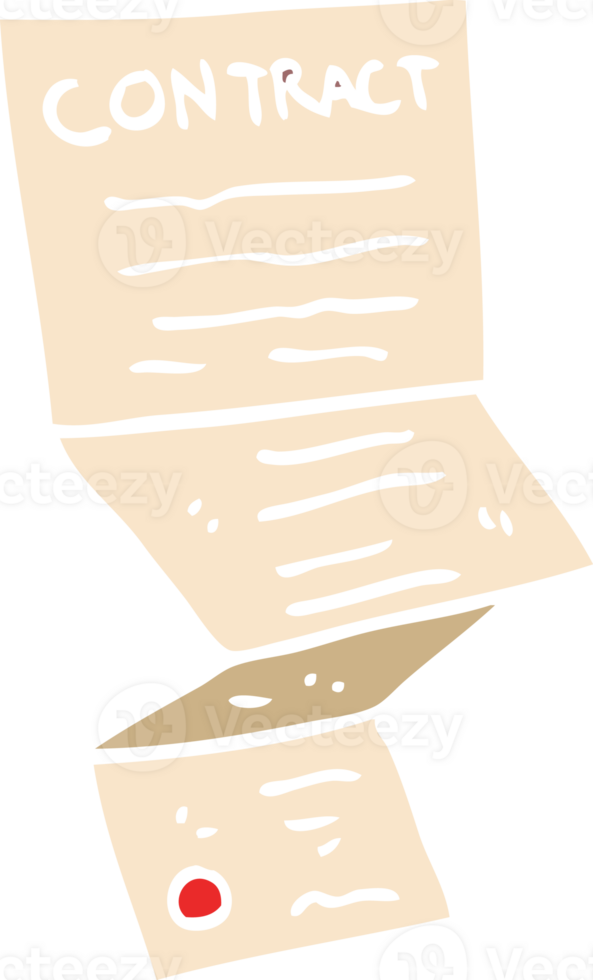 cartoon doodle complicated contract png