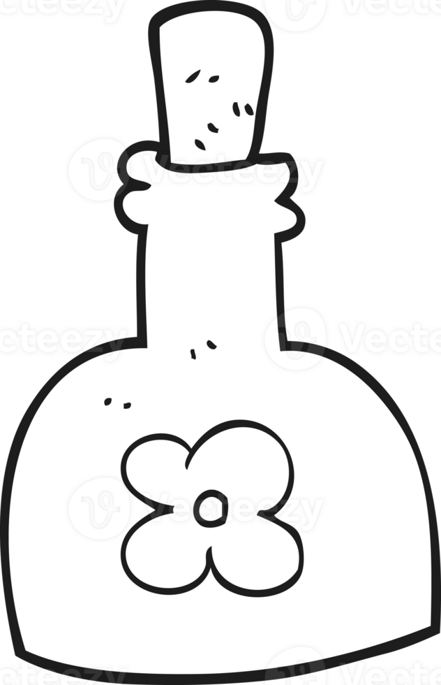 drawn black and white cartoon beauty product png