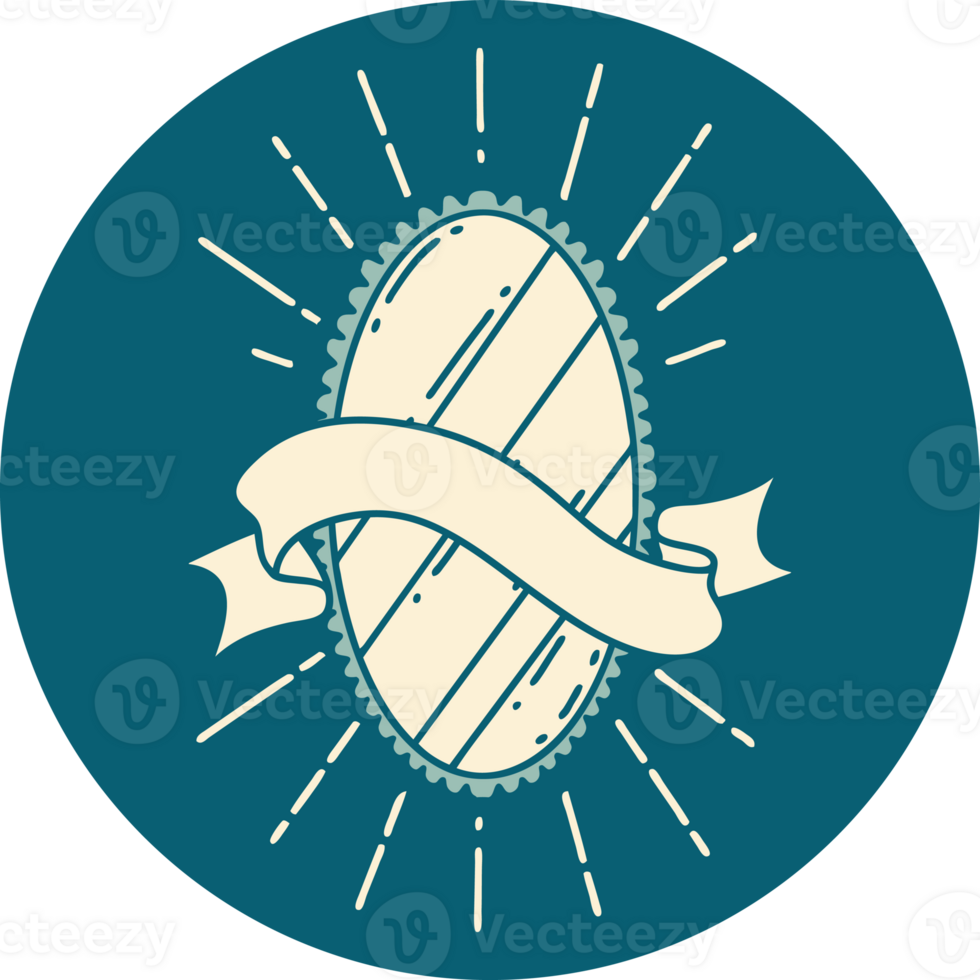 icon of a tattoo style shining mirror png