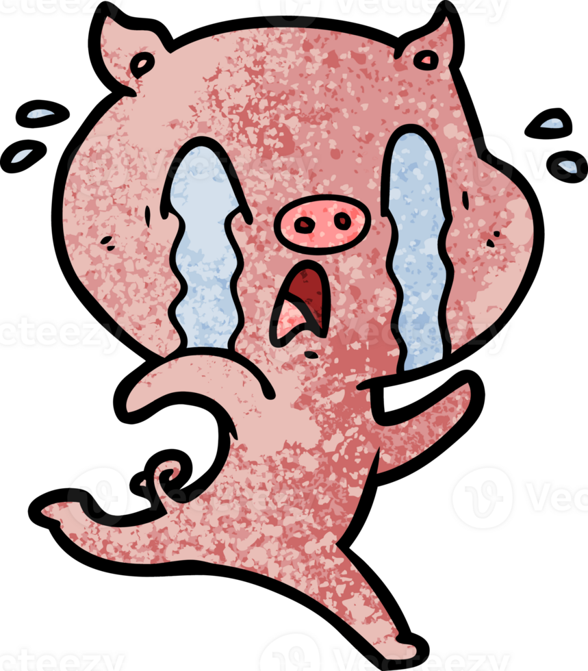 crying pig cartoon png