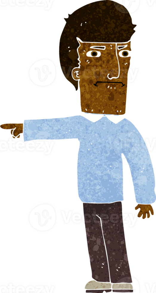 cartoon man pointing png